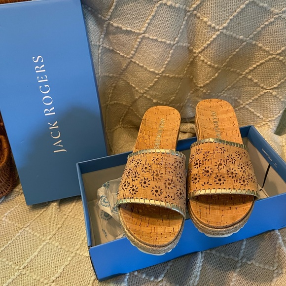 Jack Rogers Shoes - Jack Rogers cork slides